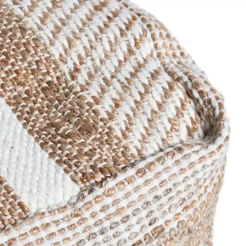 Pouf en tissu bohème fait main Caiman par