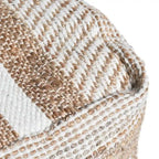 Pouf en tissu bohème fait main Caiman par