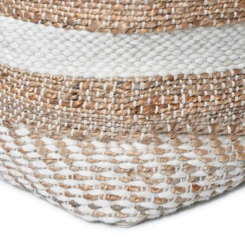 Pouf en tissu bohème fait main Caiman par