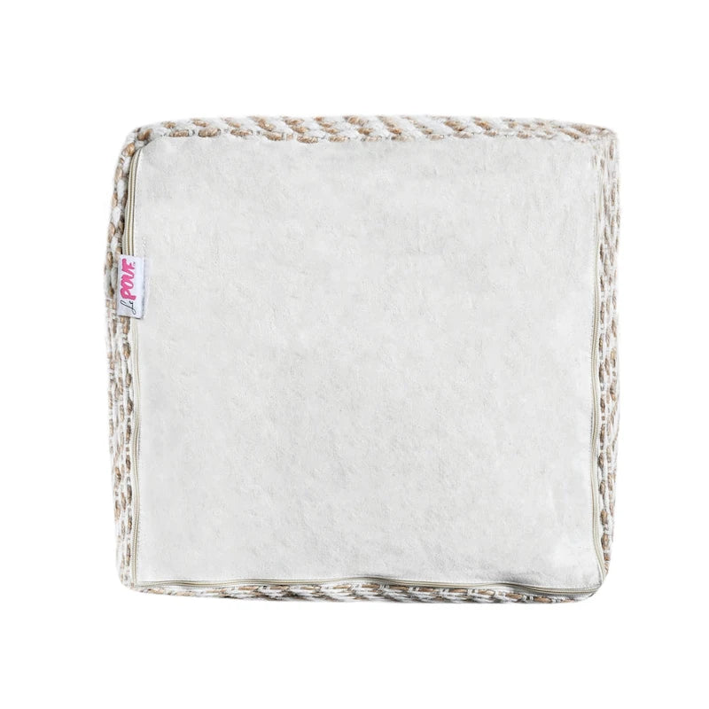 Pouf en tissu bohème fait main Caiman par