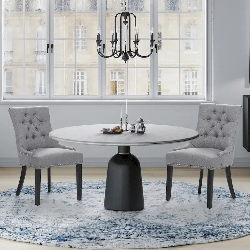 Chaise de salle à manger capitonnée Grandview (lot de 2) rembourrée