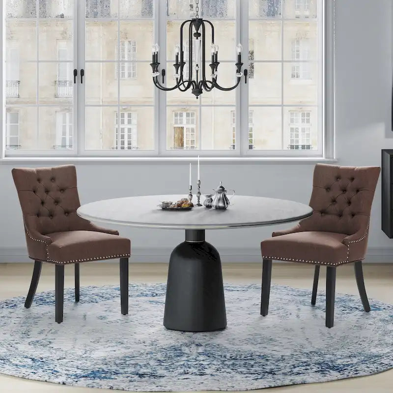 Chaise de salle à manger capitonnée Grandview (lot de 2) rembourrée