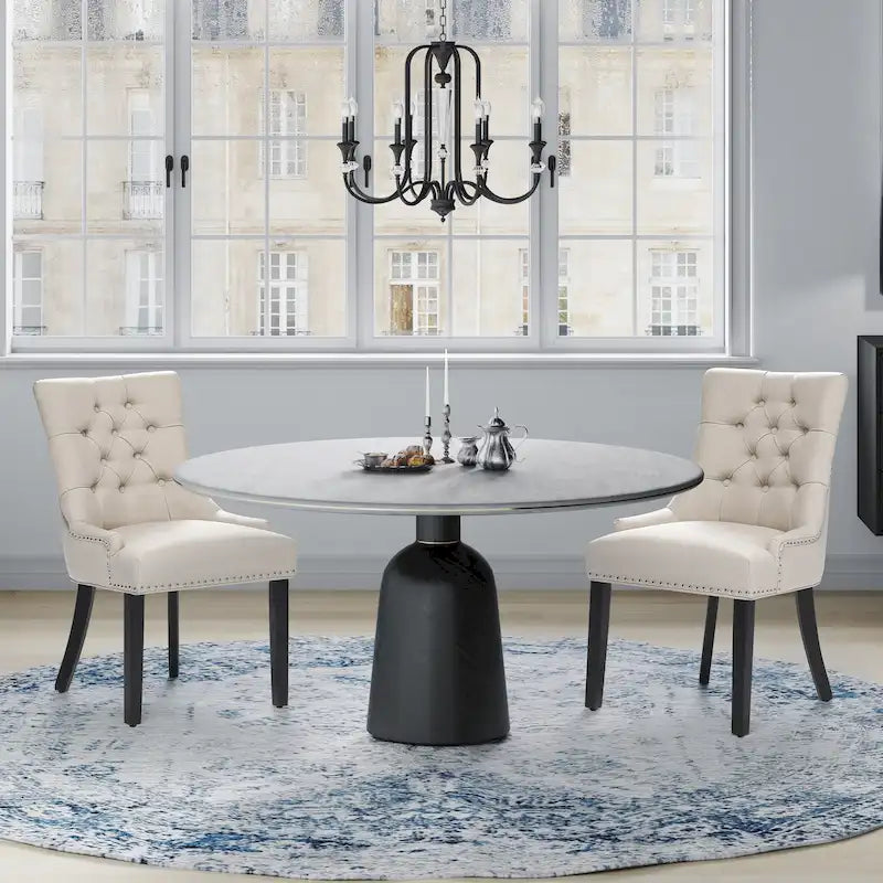 Chaise de salle à manger capitonnée Grandview (lot de 2) rembourrée