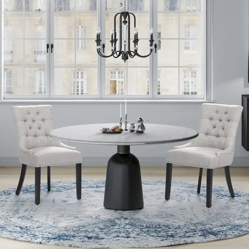 Chaise de salle à manger capitonnée Grandview (lot de 2) rembourrée