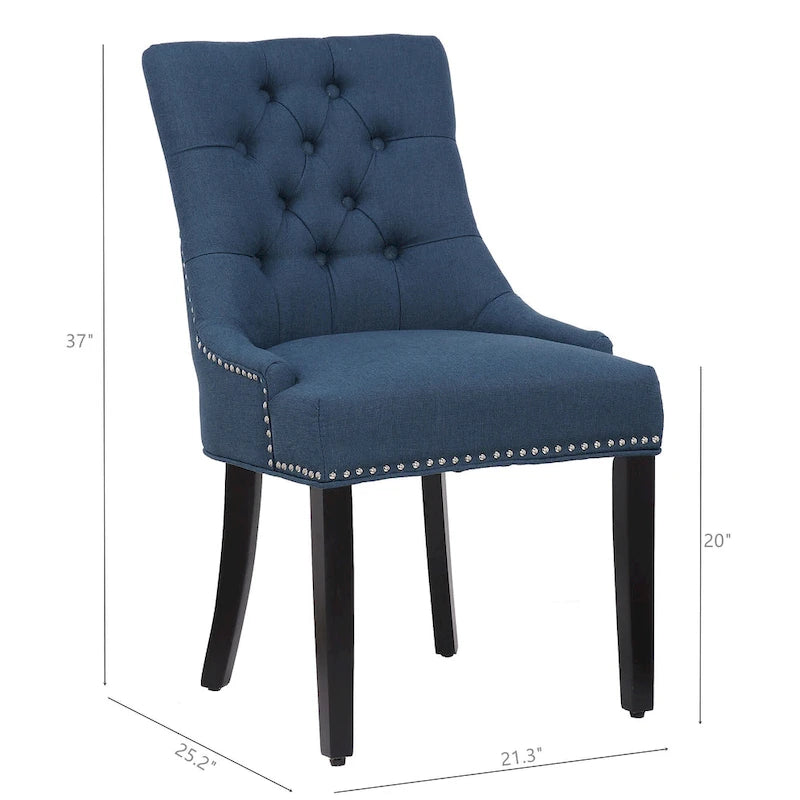 Chaise de salle à manger capitonnée Grandview (lot de 2) rembourrée