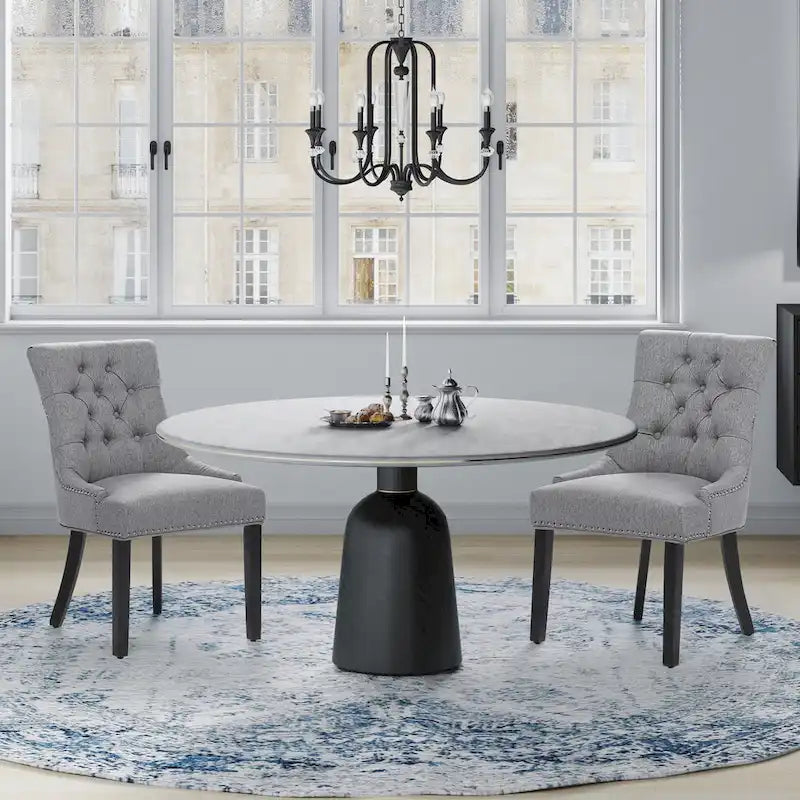 Chaise de salle à manger capitonnée Grandview (lot de 2) rembourrée