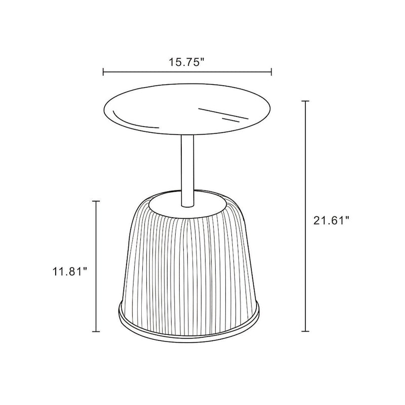 Table d'appoint rembourrée Anderson 1.0 moderne
