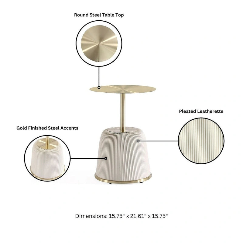 Table d'appoint rembourrée Anderson 1.0 moderne