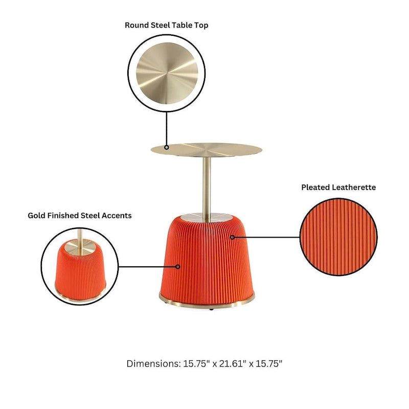 Table d'appoint rembourrée Anderson 1.0 moderne