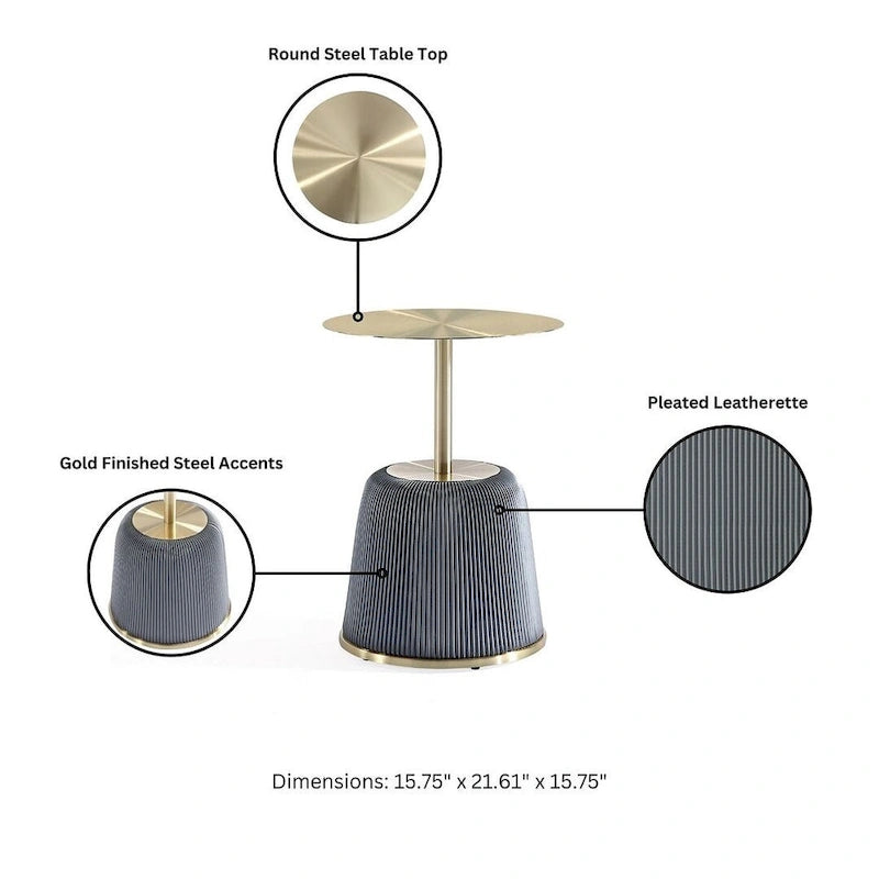 Table d'appoint rembourrée Anderson 1.0 moderne
