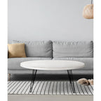 Table Basse Ovale en Bois Raffles 44