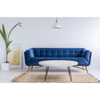 Table Basse Ovale en Bois Raffles 44