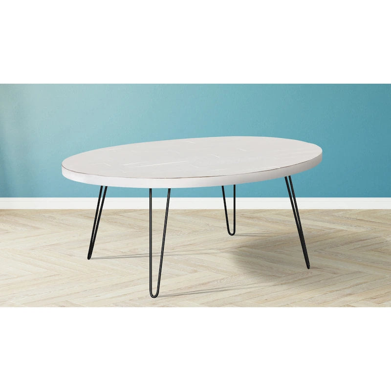 Table Basse Ovale en Bois Raffles 44