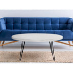 Table Basse Ovale en Bois Raffles 44