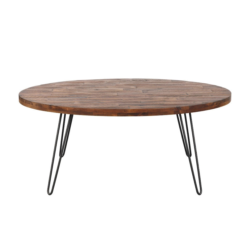 Table Basse Ovale en Bois Raffles 44