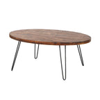 Table Basse Ovale en Bois Raffles 44