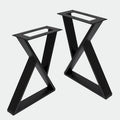  Z Shape Iron Table Legs 2 Pieces Side Table legs