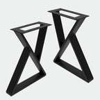  Z Shape Iron Table Legs 2 Pieces Side Table legs