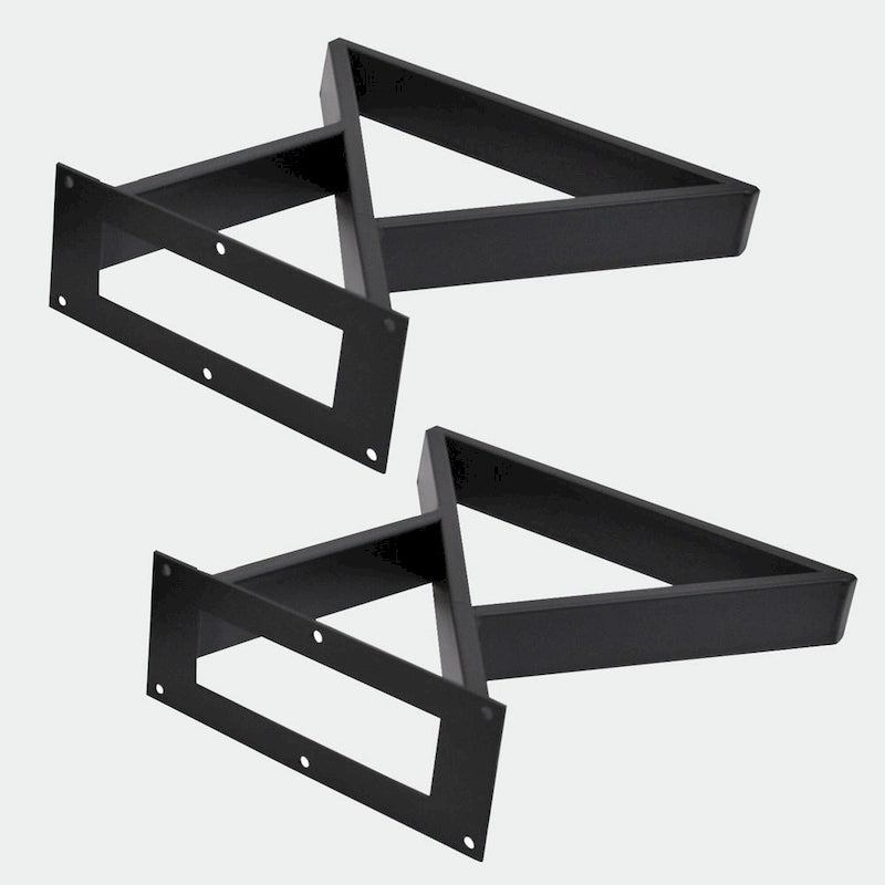 Pieds de table en fer en Z - 2 pièces pour table d'appoint