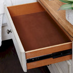 Table de chevet 3 tiroirs "Farmhouse Reimagined" avec station de charge