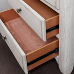 Table de chevet 3 tiroirs "Farmhouse Reimagined" avec station de charge