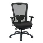 Chaise de bureau ergonomique à dossier haut ProGrid respirant