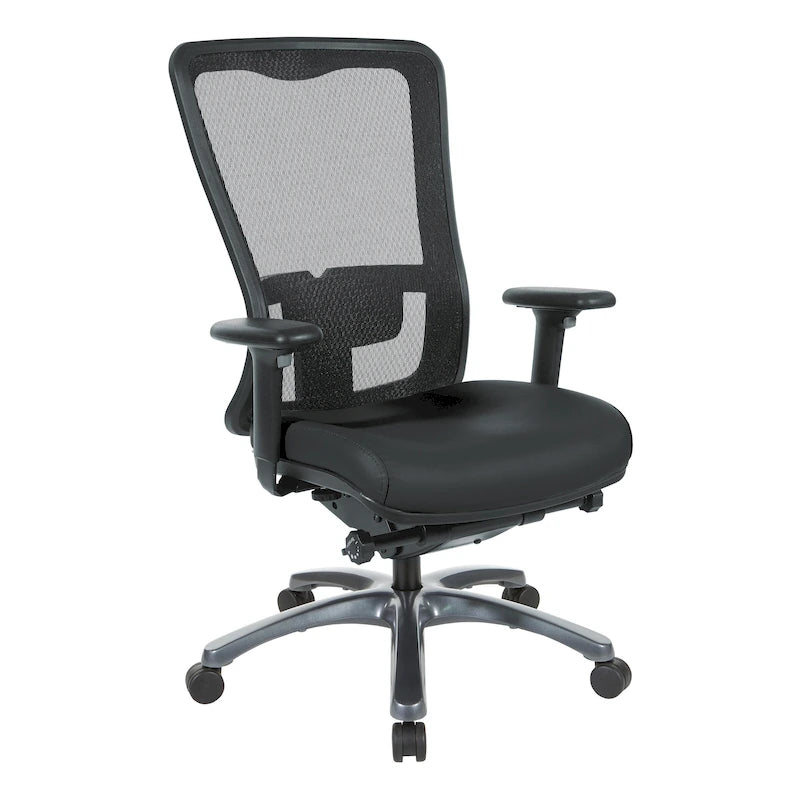 Chaise de bureau ergonomique à dossier haut ProGrid respirant