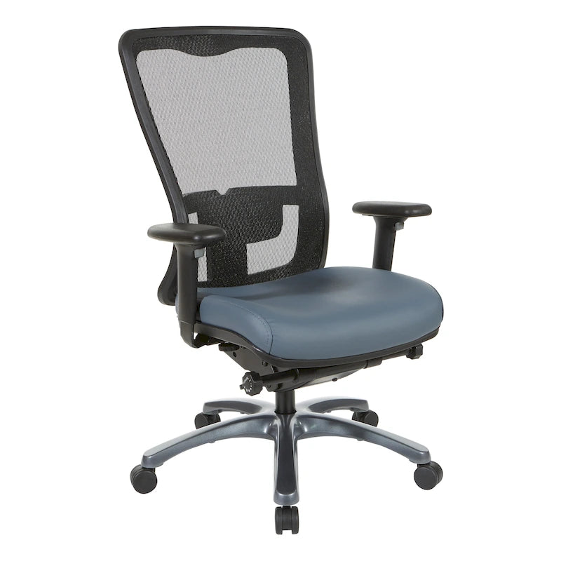 Chaise de bureau ergonomique à dossier haut ProGrid respirant