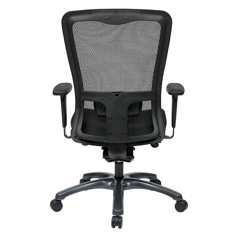 Chaise de bureau ergonomique à dossier haut ProGrid respirant