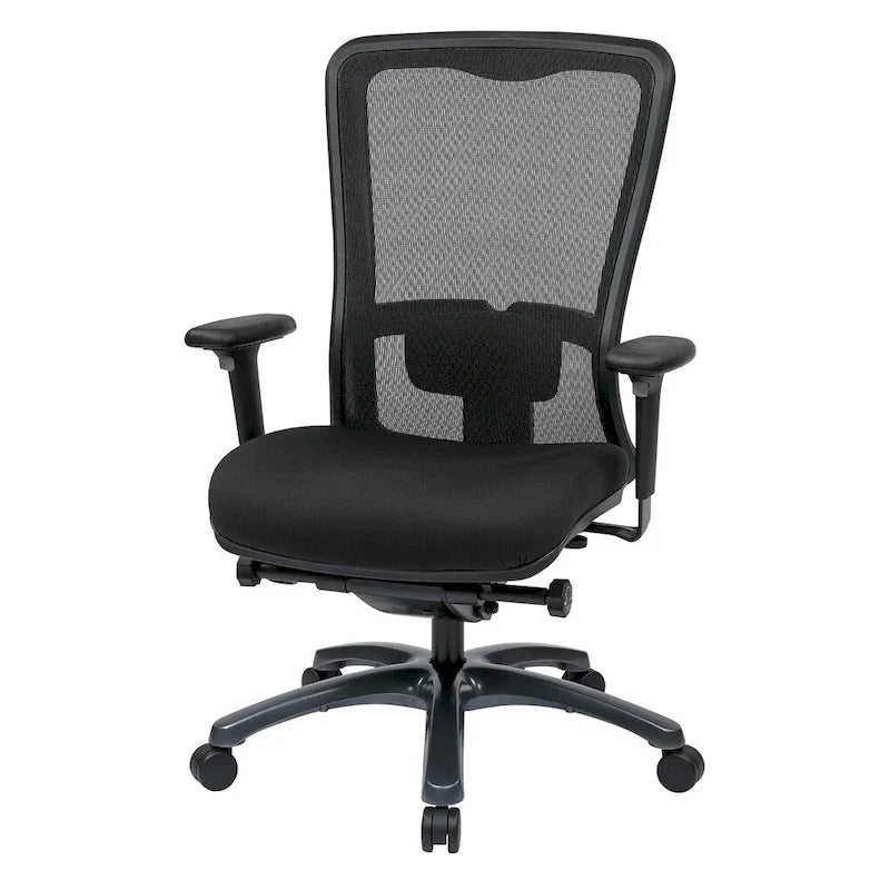 Chaise de bureau ergonomique à dossier haut ProGrid respirant