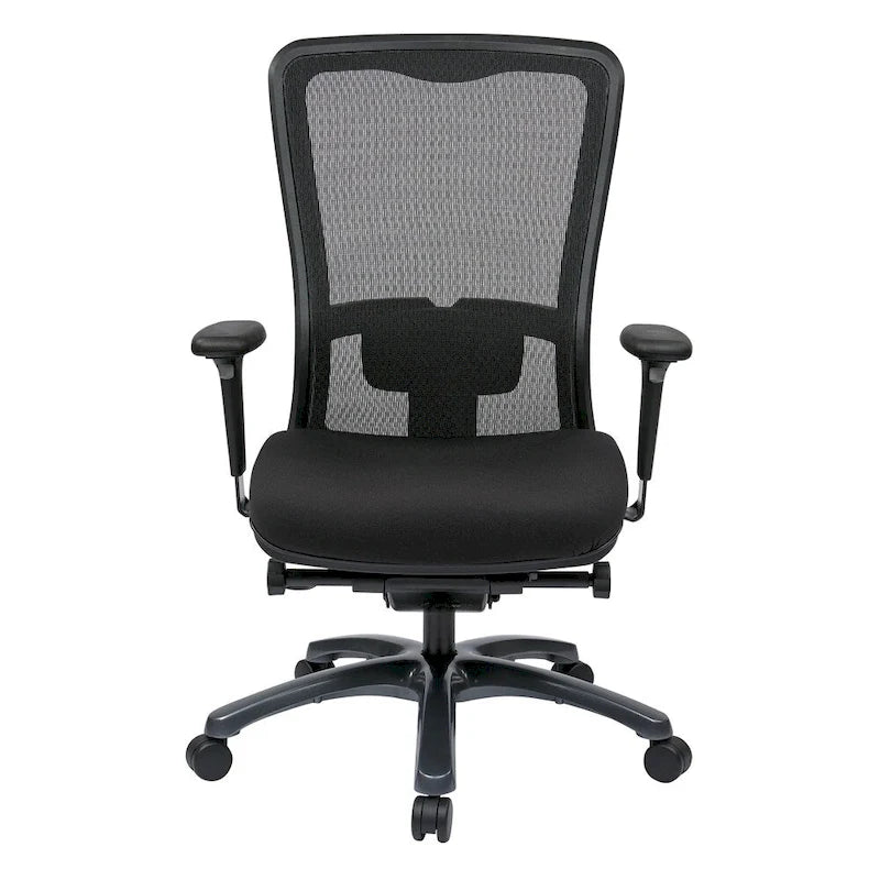 Chaise de bureau ergonomique à dossier haut ProGrid respirant