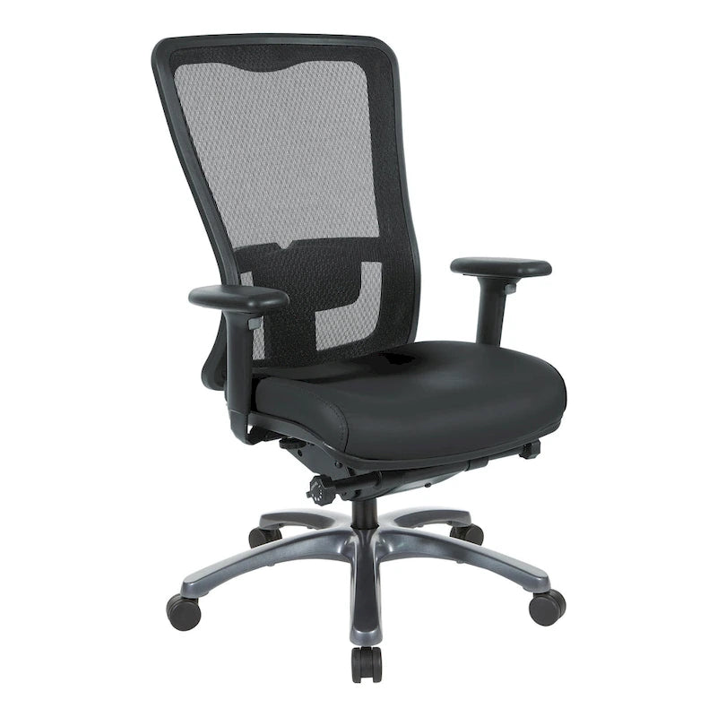 Chaise de bureau ergonomique à dossier haut ProGrid respirant