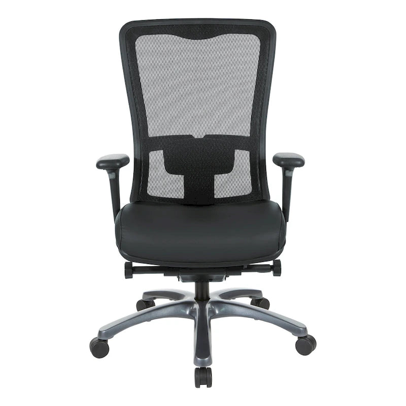 Chaise de bureau ergonomique à dossier haut ProGrid respirant