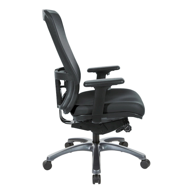 Chaise de bureau ergonomique à dossier haut ProGrid respirant