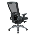 Chaise de bureau ergonomique à dossier haut ProGrid respirant