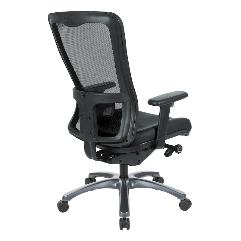 Chaise de bureau ergonomique à dossier haut ProGrid respirant