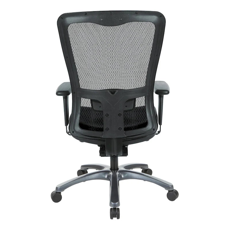 Chaise de bureau ergonomique à dossier haut ProGrid respirant