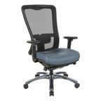 Chaise de bureau ergonomique à dossier haut ProGrid respirant