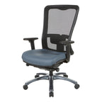 Chaise de bureau ergonomique à dossier haut ProGrid respirant