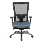 Chaise de bureau ergonomique à dossier haut ProGrid respirant