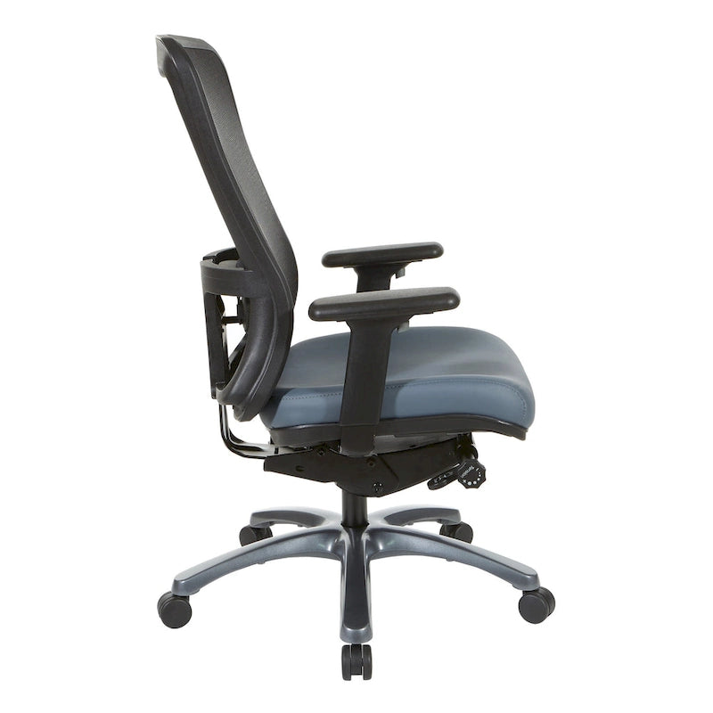 Chaise de bureau ergonomique à dossier haut ProGrid respirant