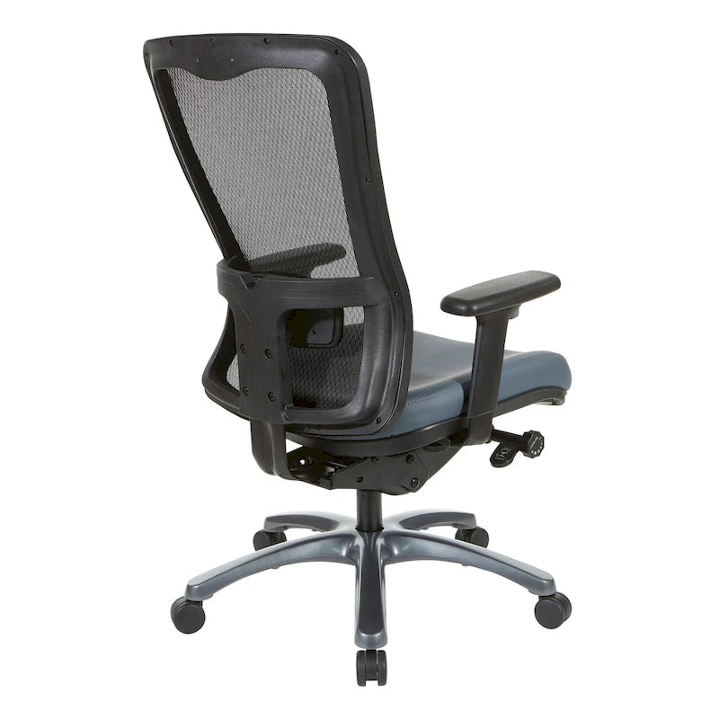 Chaise de bureau ergonomique à dossier haut ProGrid respirant