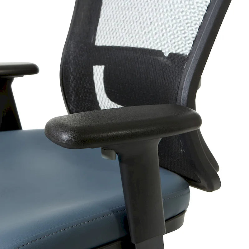 Chaise de bureau ergonomique à dossier haut ProGrid respirant