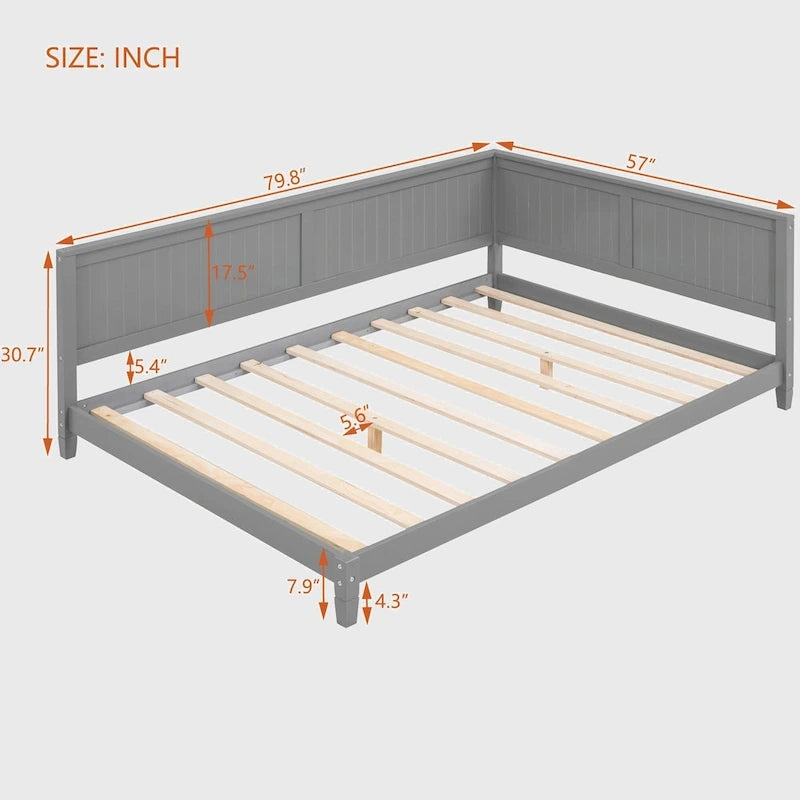 Lit de repos en bois grand format