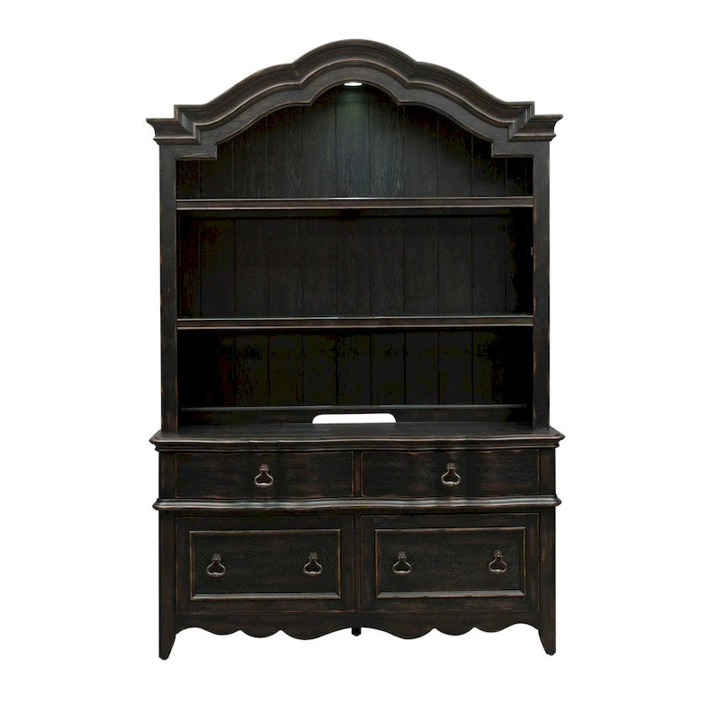 Crédence/Vaisselier Chesapeake noir antique brossé