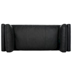 Banc en cuir Shirl SAFAVIEH Couture - 81 po L x 32 po P x 34 po H - 81L x 32P x 34H