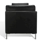 Banc en cuir Shirl SAFAVIEH Couture - 81 po L x 32 po P x 34 po H - 81L x 32P x 34H