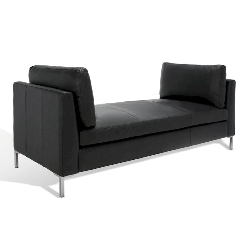 Banc en cuir Shirl SAFAVIEH Couture - 81 po L x 32 po P x 34 po H - 81L x 32P x 34H