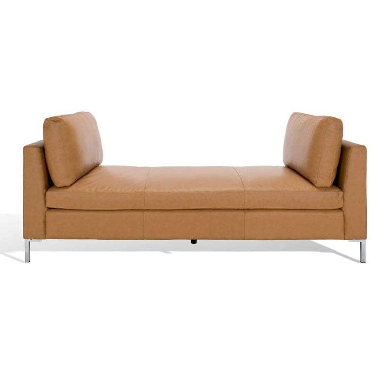 Banc en cuir Shirl SAFAVIEH Couture - 81 po L x 32 po P x 34 po H - 81L x 32P x 34H