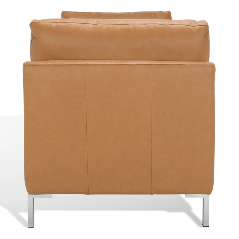 Banc en cuir Shirl SAFAVIEH Couture - 81 po L x 32 po P x 34 po H - 81L x 32P x 34H